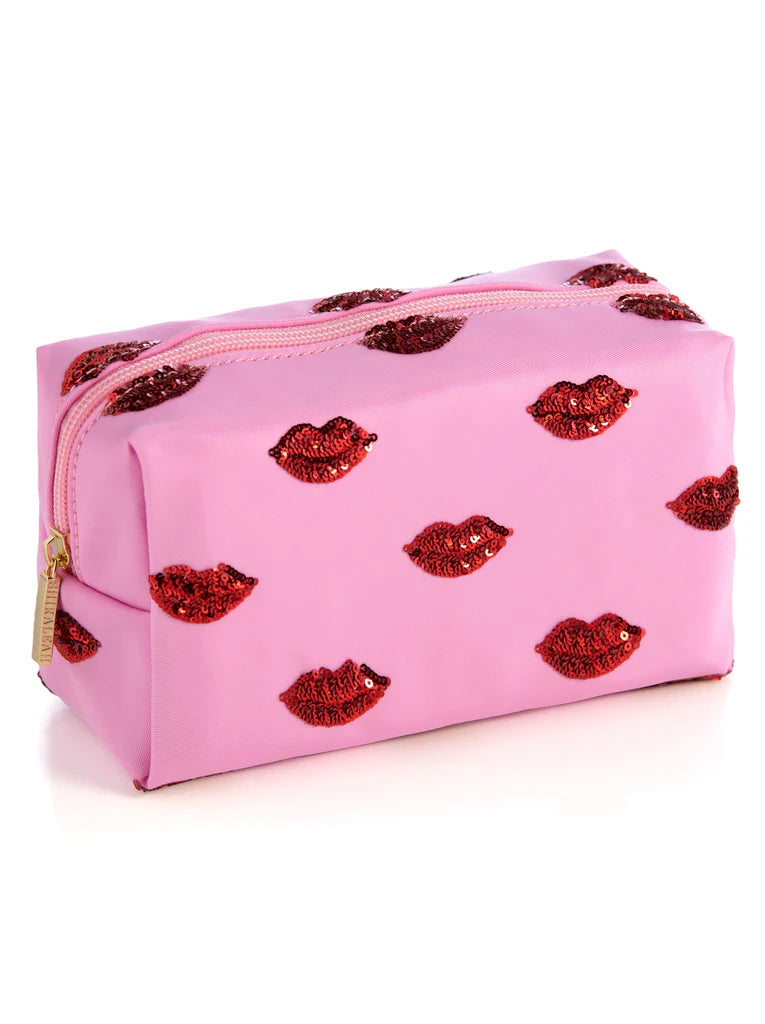 Shiraleah Cara Lips Pattern Zip Pouch