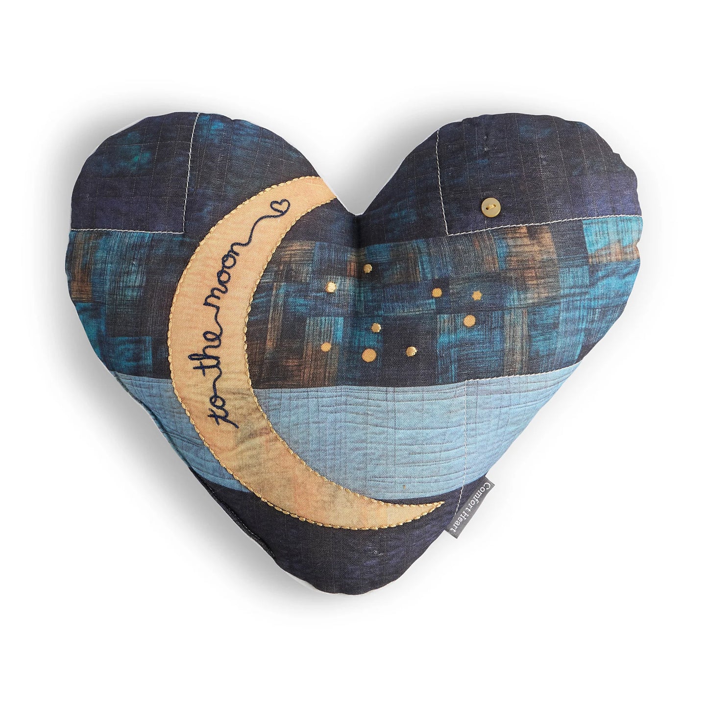 Demdaco To The Moon Heart Weighted Pocket Pillow
