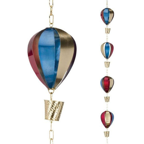 Regal Hot Air Balloon Rain Chain