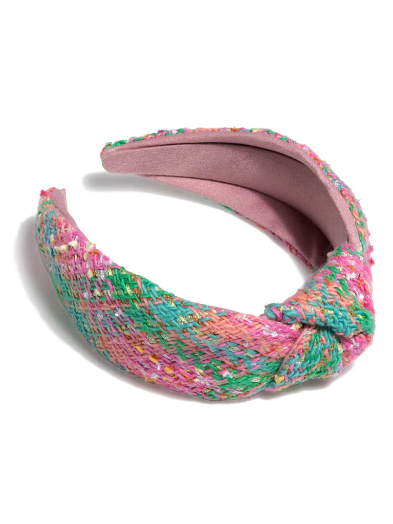 Shiraleah Boucle Knotted Headband in Pink