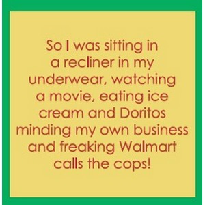 Drinks on Me Walmart Coaster