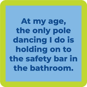 Drinks on Me Pole Dancing Coaster