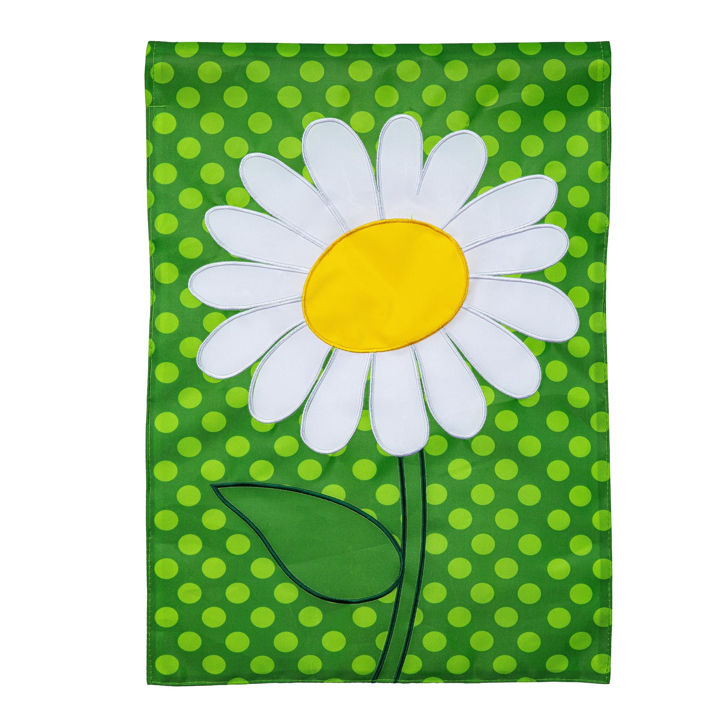 Evergreen White Daisy Garden Flag