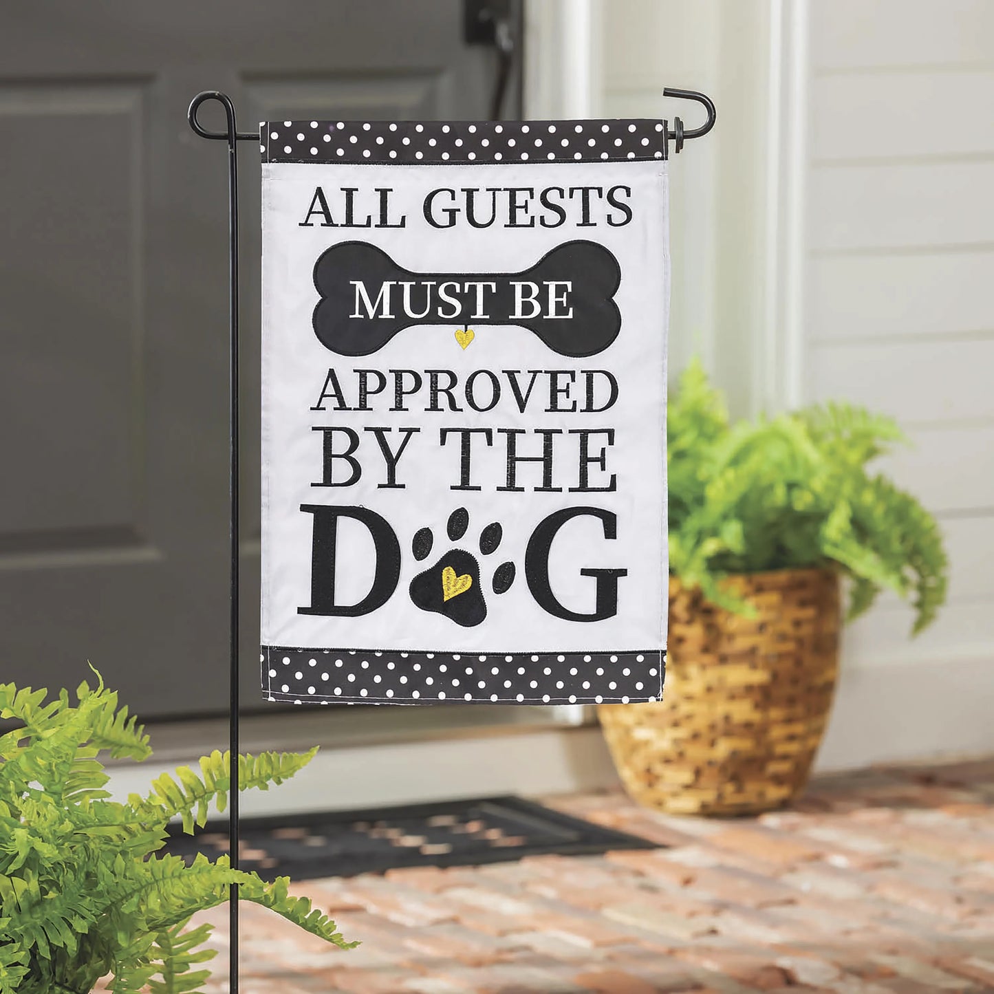 Evergreen All Guests Must Be Approved By The Dog Garden Flag