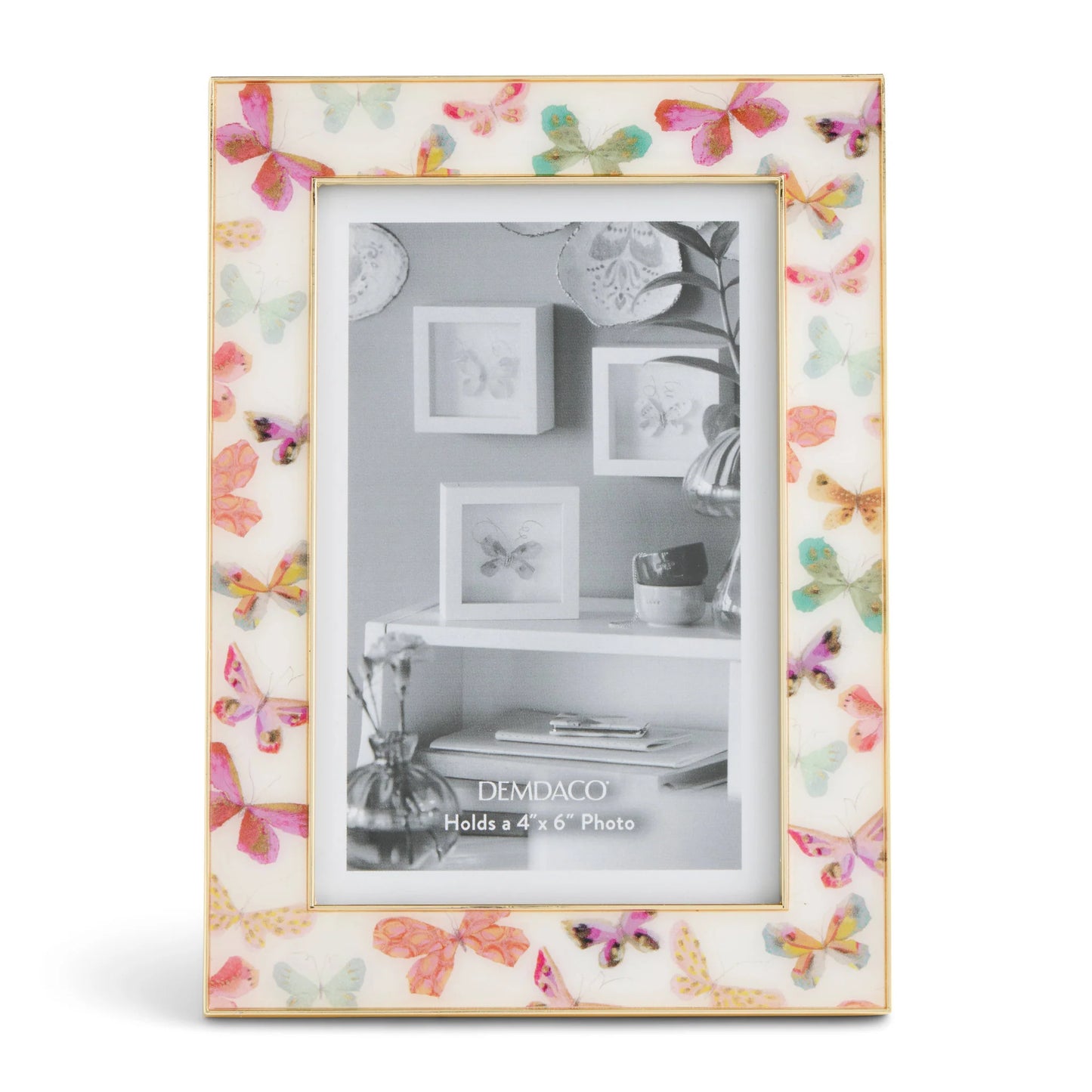 Demdaco Elizabeth Hayes Butterfly Enamel Frame 4x6