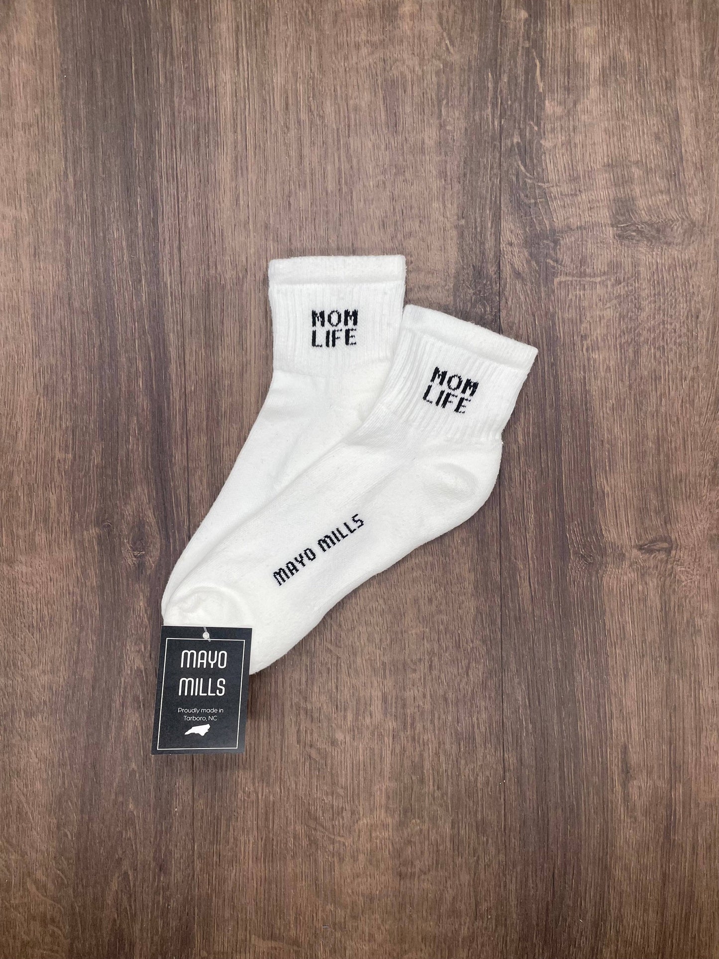 Mayo Mills Mom Life Quarter Crew Sock