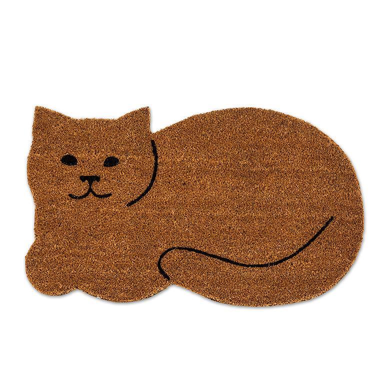 Abbot Resting Cat Shaped Doormat