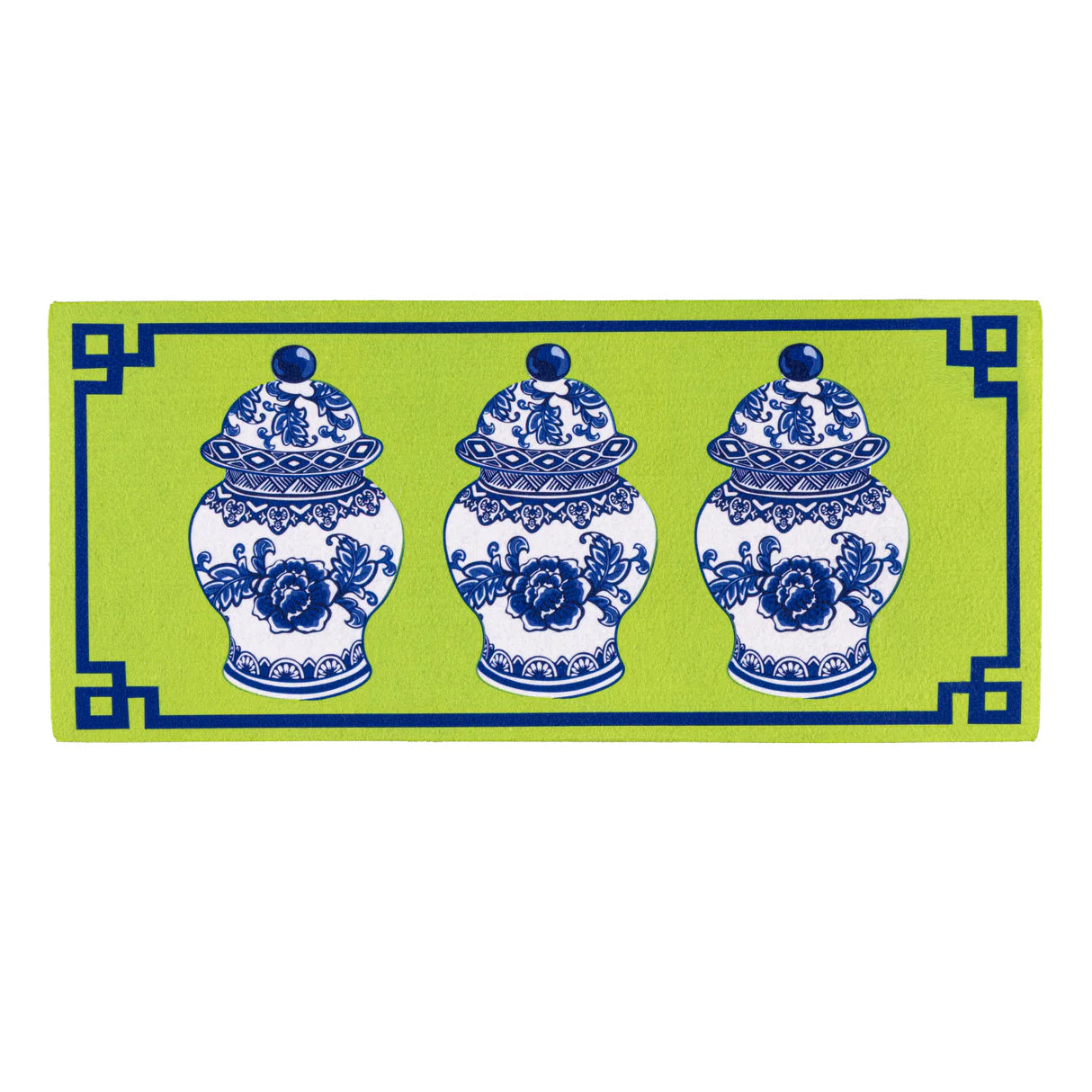 Evergreen Chinoiserie Welcome Sassafras Switch Mat - gg's art frames gifts