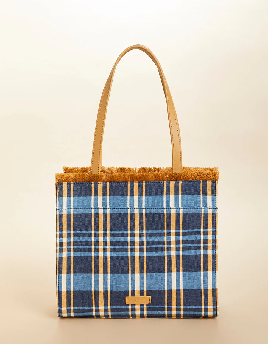 Spartina 449 Fringe Box Tote Kalalanta Navy