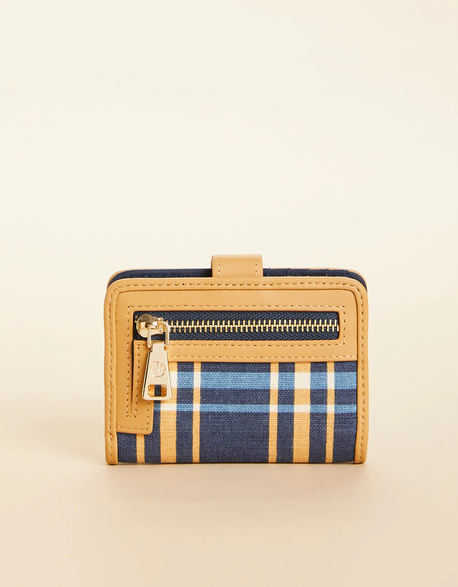 Spartina 449 League Mini Wallet Kalalanta Plaid Navy