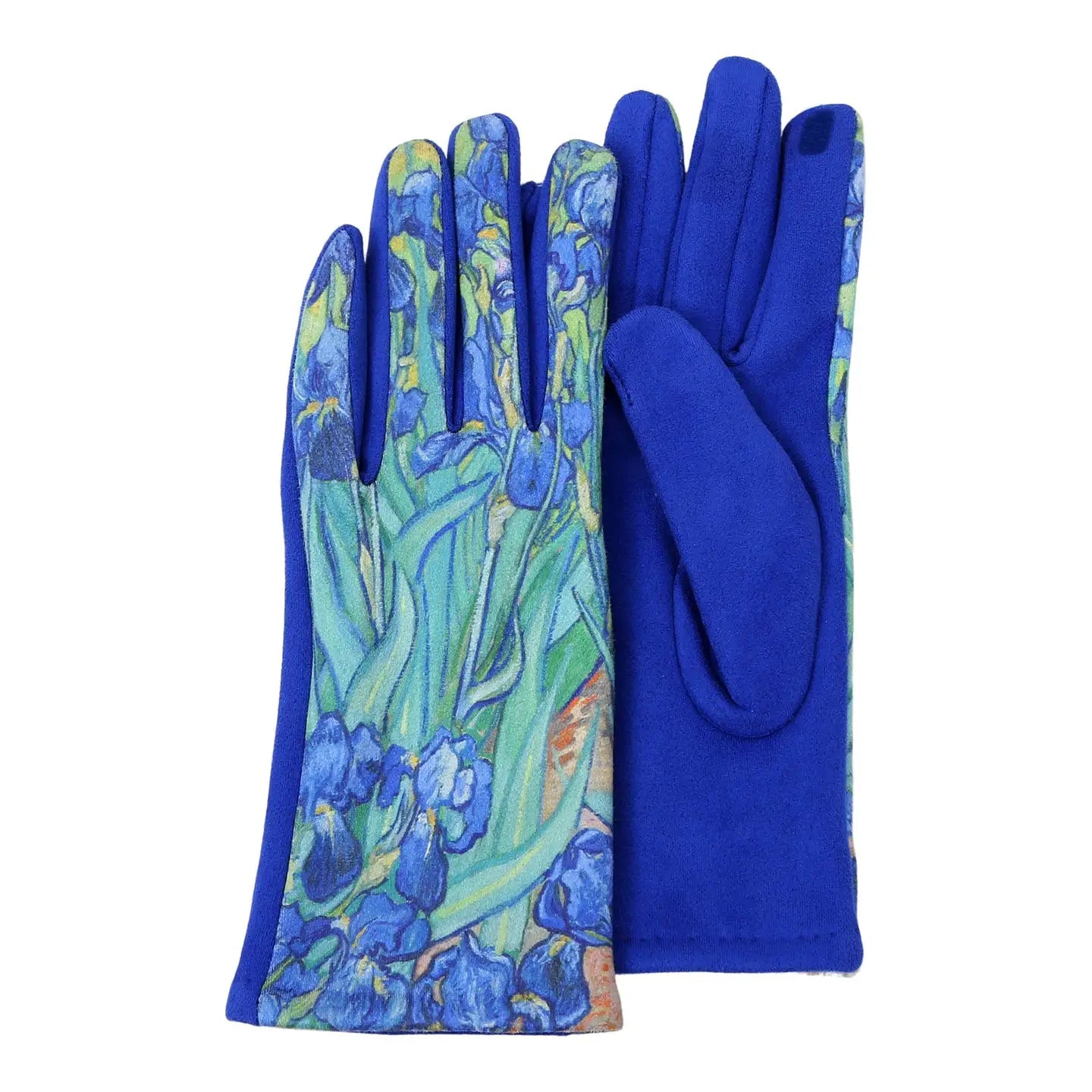 RainCapers Van Gogh Irises Womens Touch Screen Gloves
