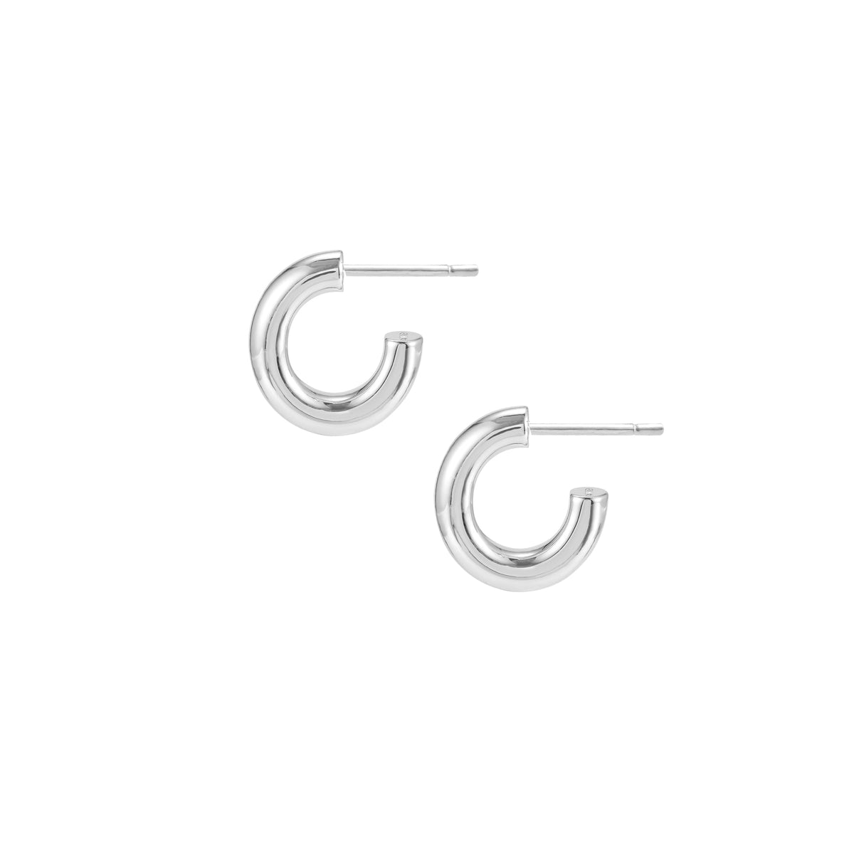Natalie Wood Designs Just Dance Mini Hoop Earrings in Silver