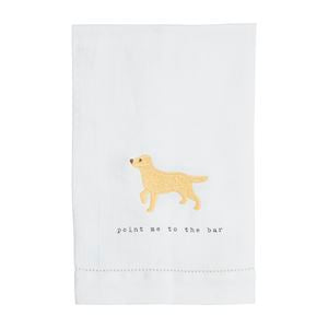 Mud Pie Icon Embroidery Tea Towel