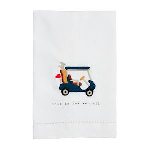 Mud Pie Icon Embroidery Tea Towel