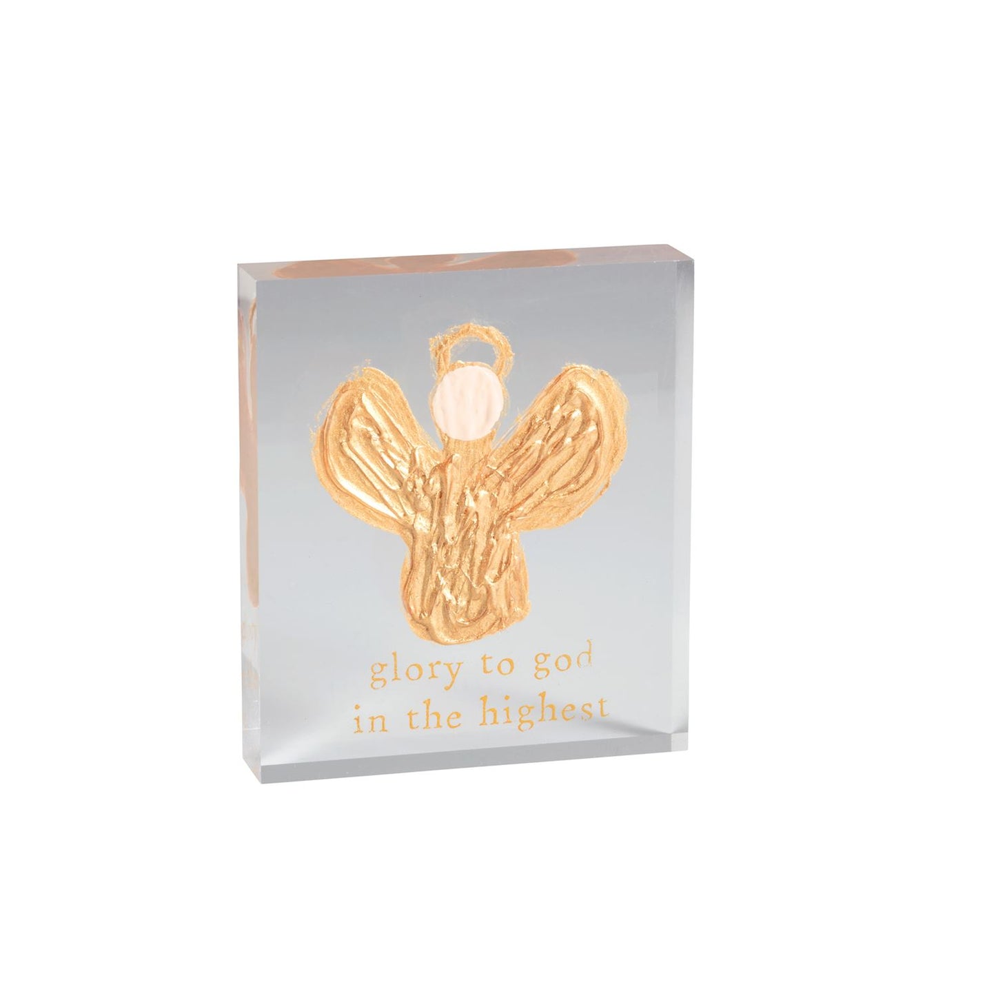 Mud Pie Glory Angel Scripture Plaque