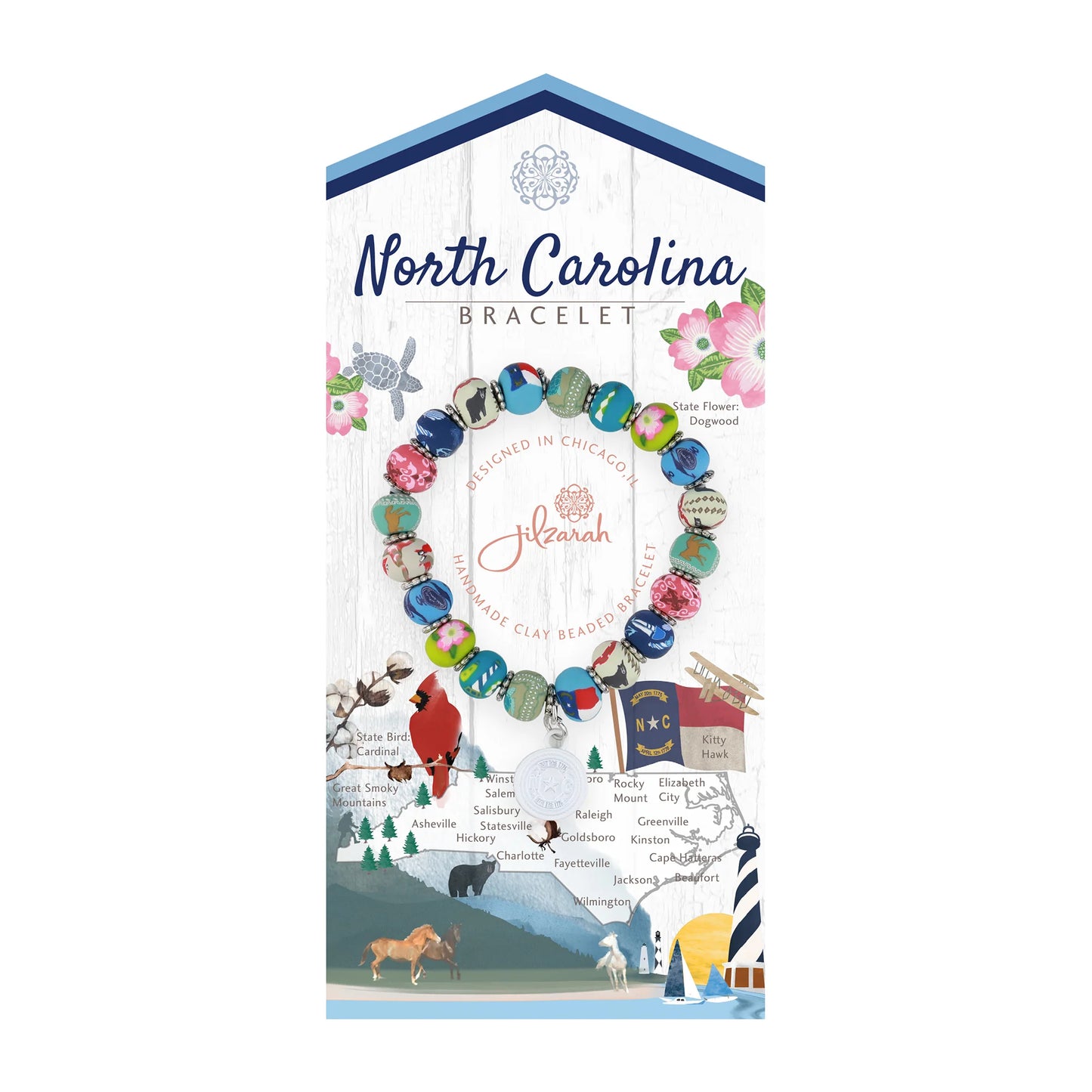 Jilzarah North Carolina Destination Bracelet