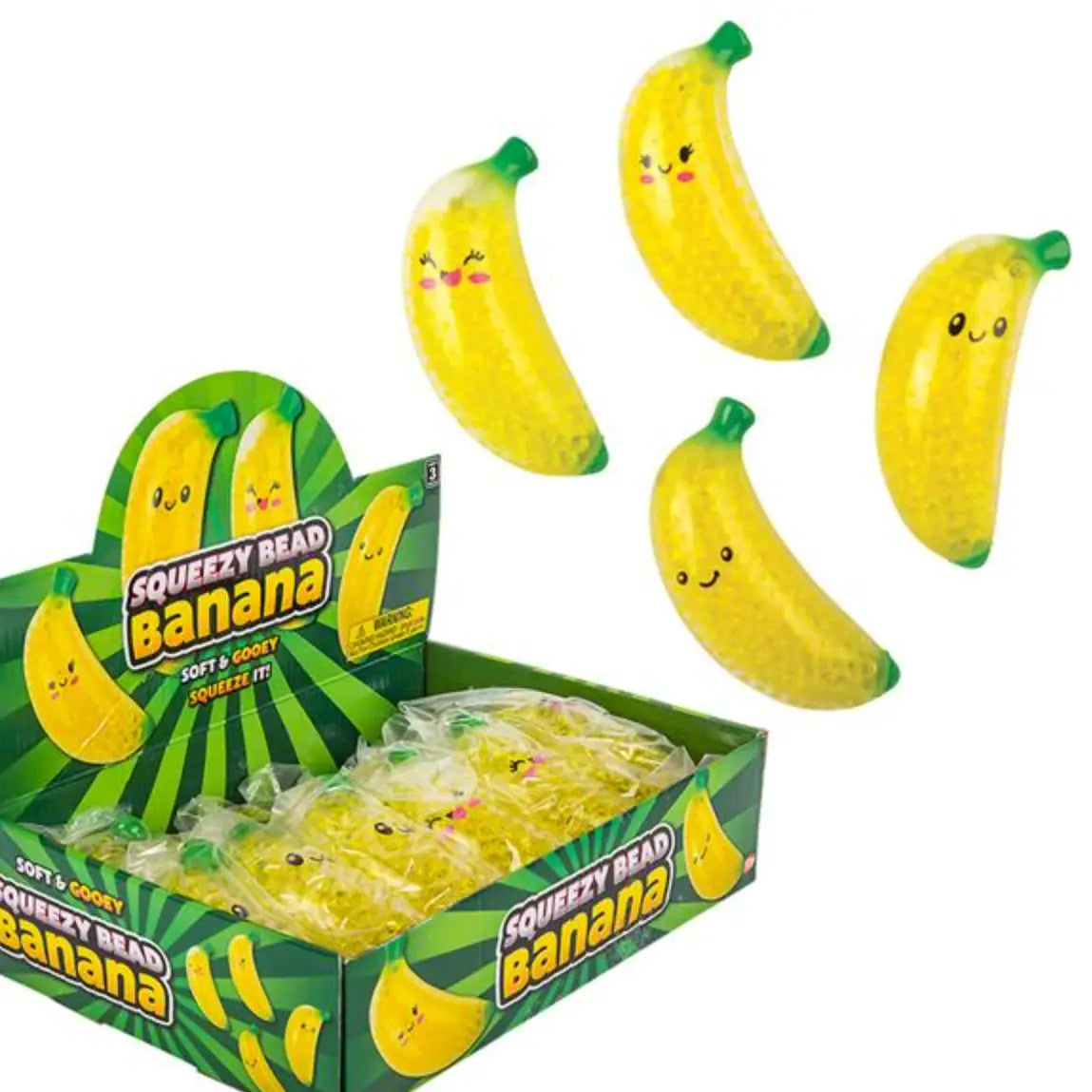 La Luna Bella Toys Squeezy Bead Banana