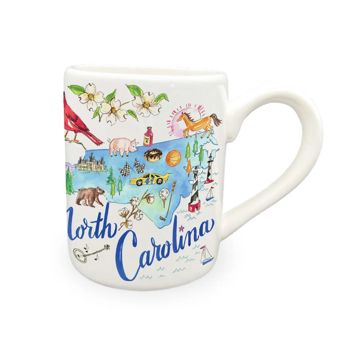 North Carolina State Collection Ceramic Mug Rosanne Beck
