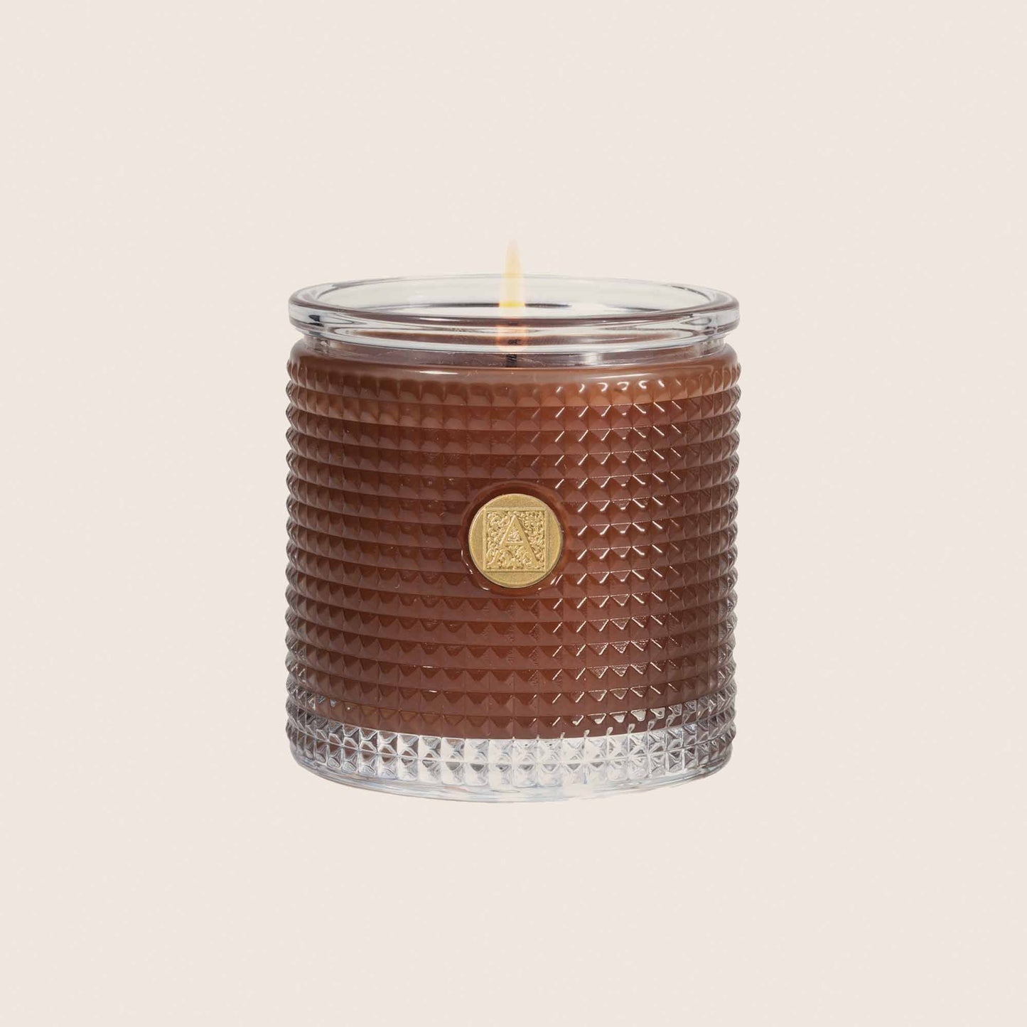AROMATIQUE Cinnamon Cider Texture Glass Candle