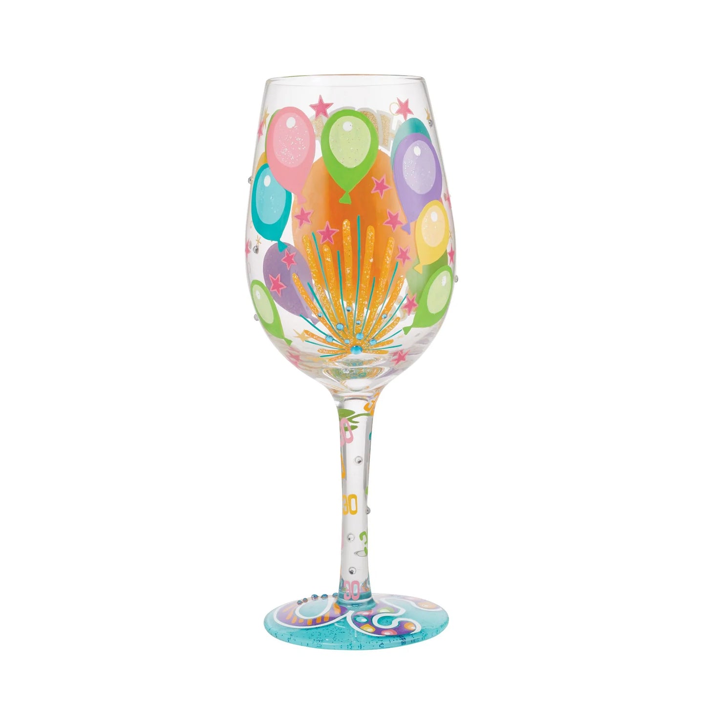 Lolita Happy 30th Birthday Wine Glass
