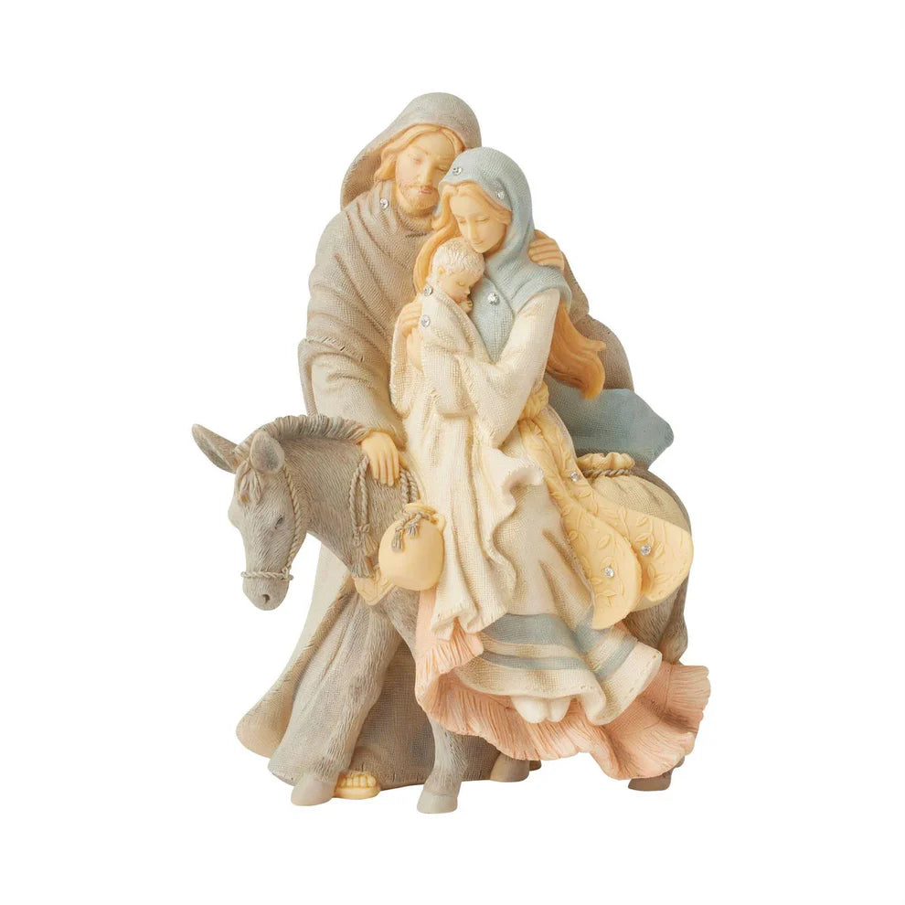 Foundations by Enesco Holy Family with Donkey Figurine