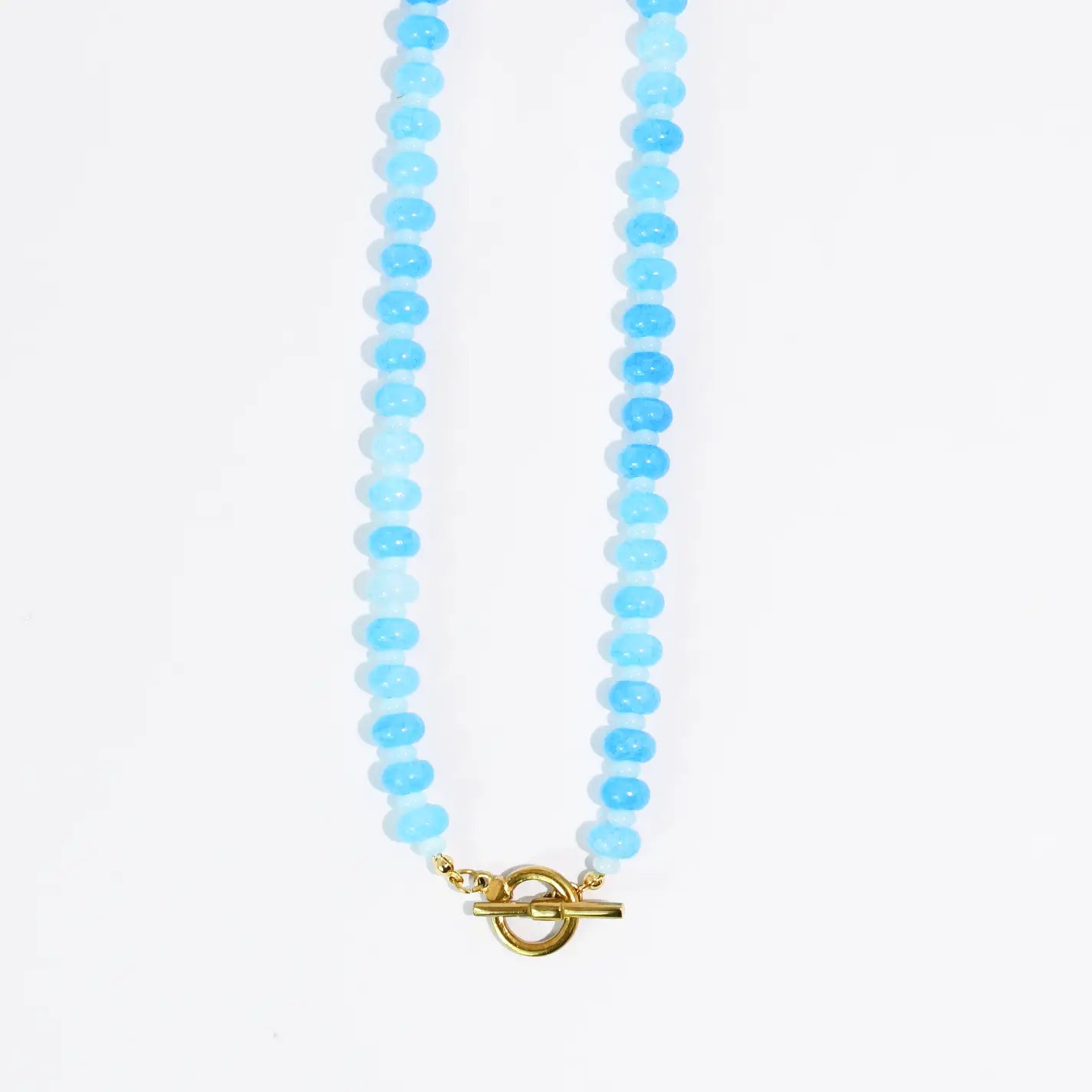 Treasure Jewels Candy Beads Necklace Blue