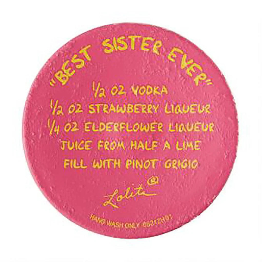 Lolita Best Sister Ever Wine Glass