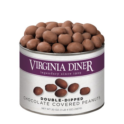 Virginia Diner 10oz Can Chocolate Covered Double-Dipped Peanuts