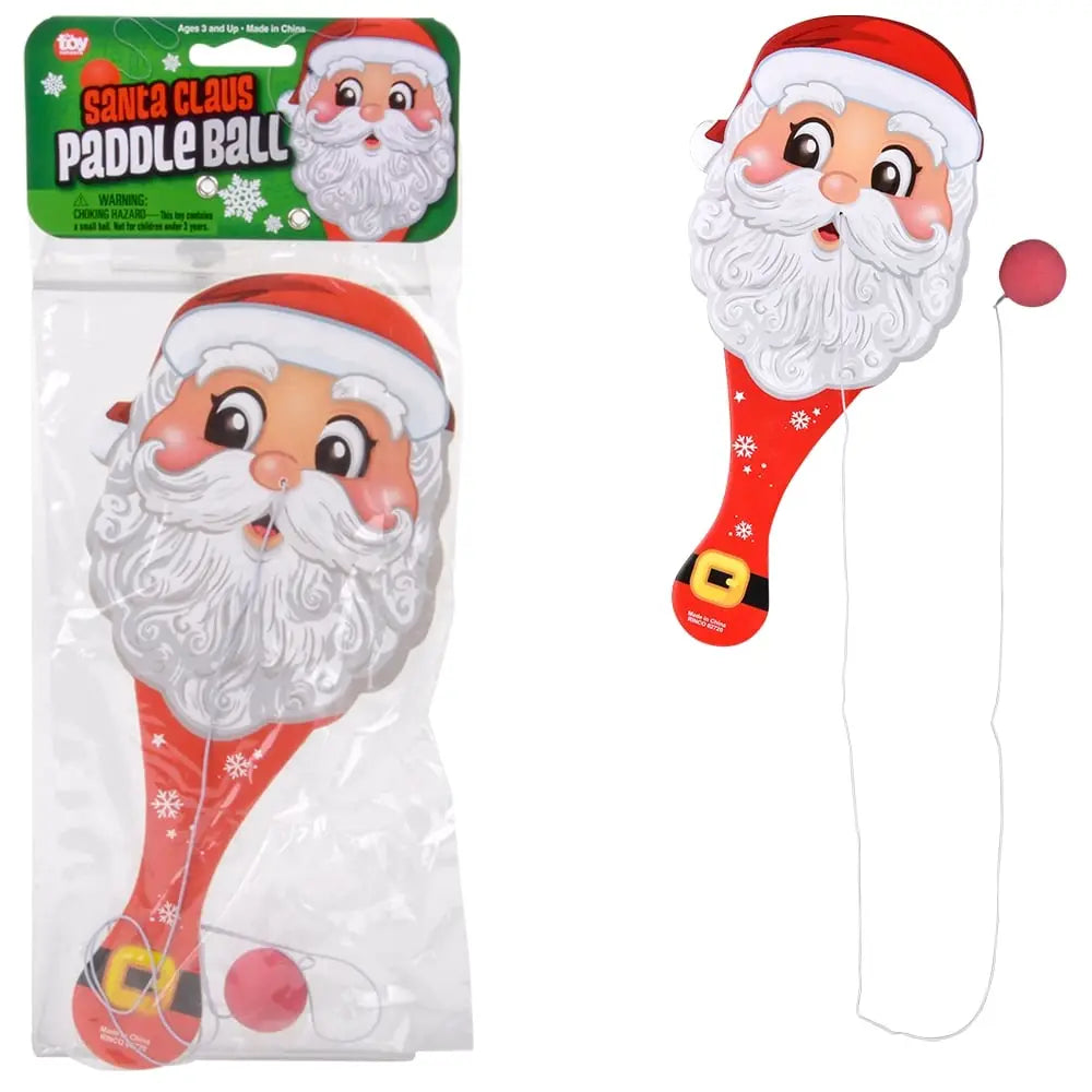 La Luna Bella Toys Santa Paddle Ball Toy
