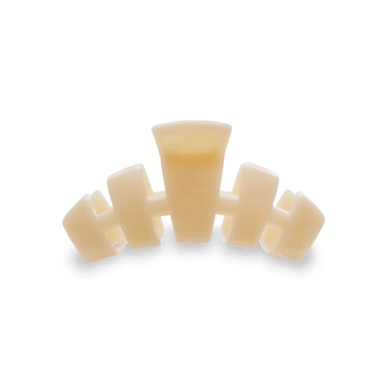 TELETIES Small Classic Hair Clip - Almond Beige