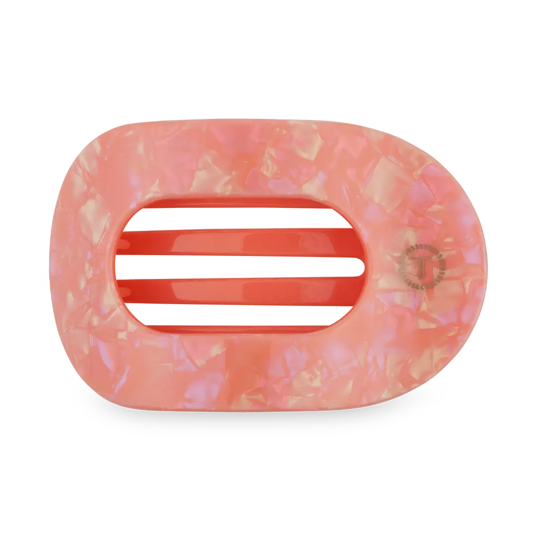 TELETIES Small Flat Round Clip - Dreamsicle