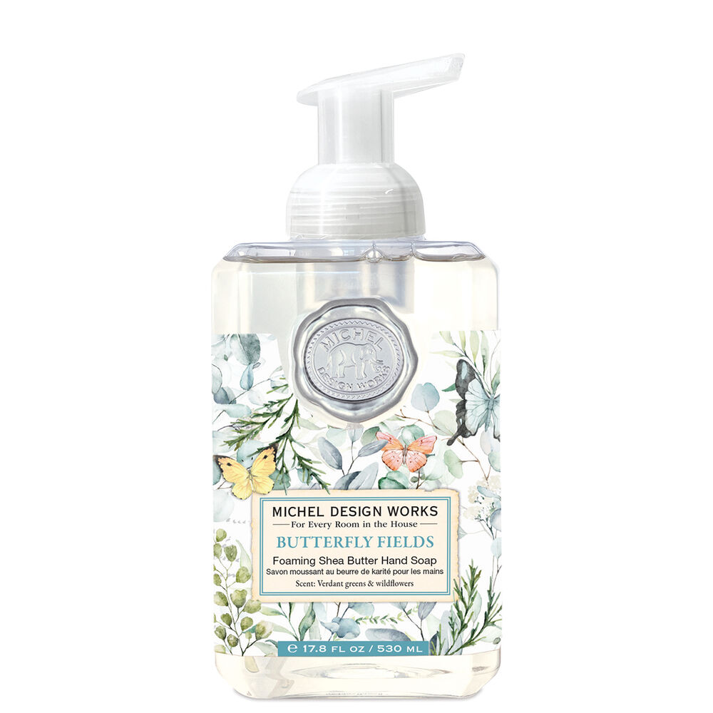 Michel Design Works Foaming Shea Butter Hand Soap Butterfly Fields 17.8 Fl oz