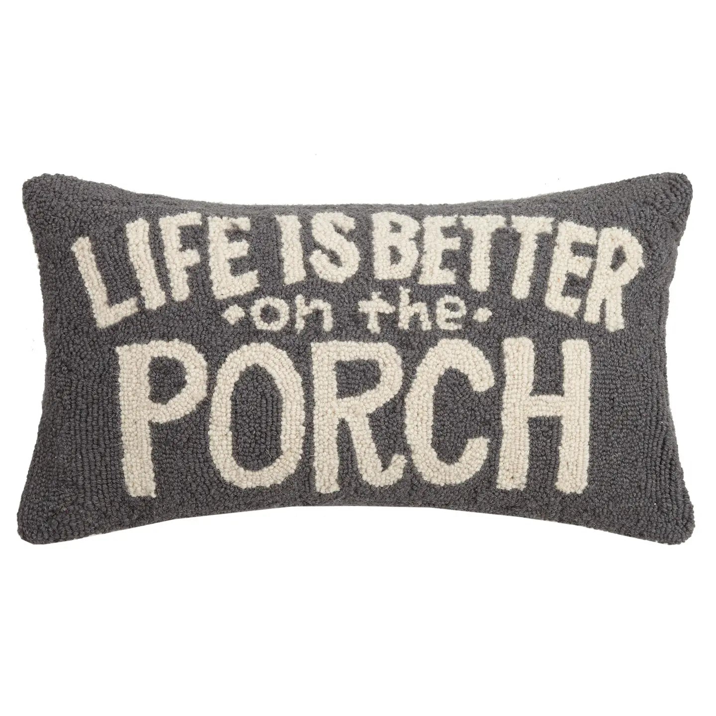 Peking Handicraft Life is Better on the Porch Hook Pillow