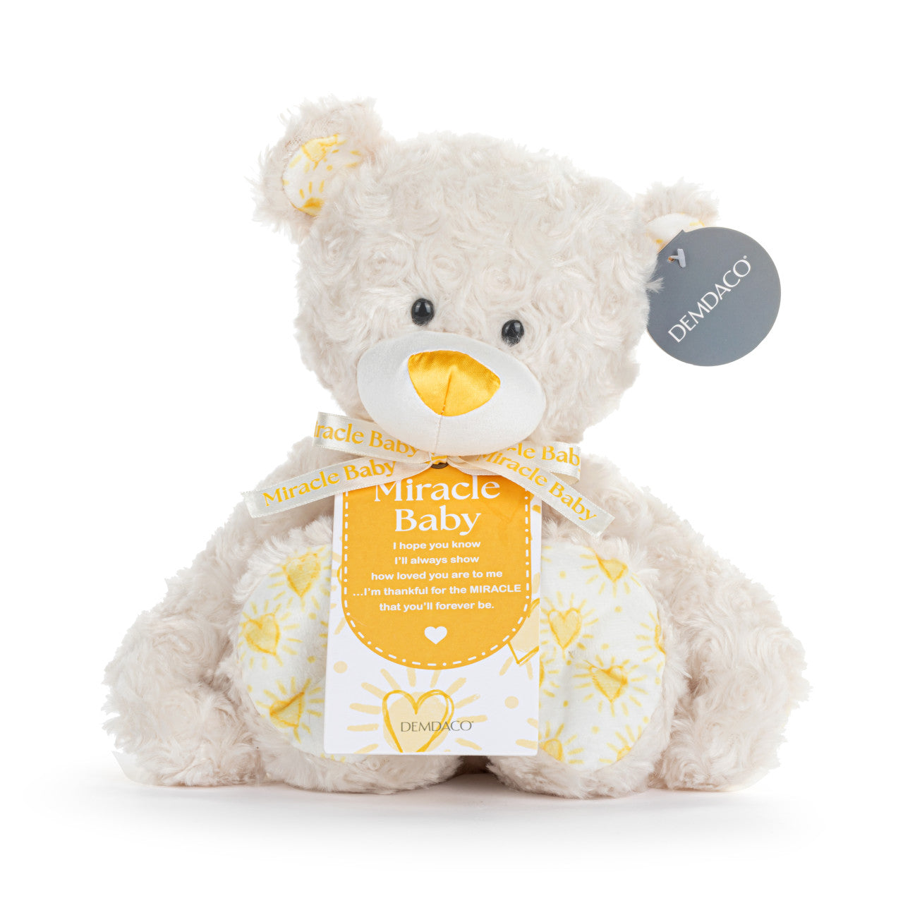 Demdaco Miracle Baby Plush Bear