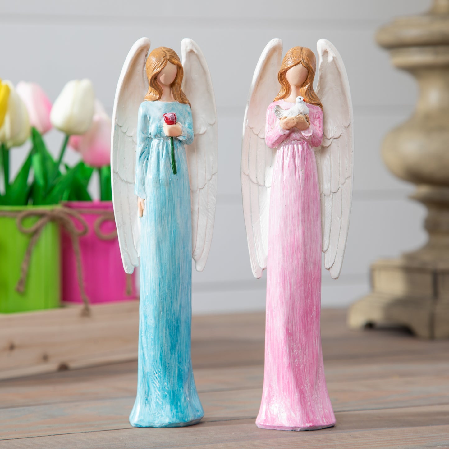 Evergreen Spring Resin Angel