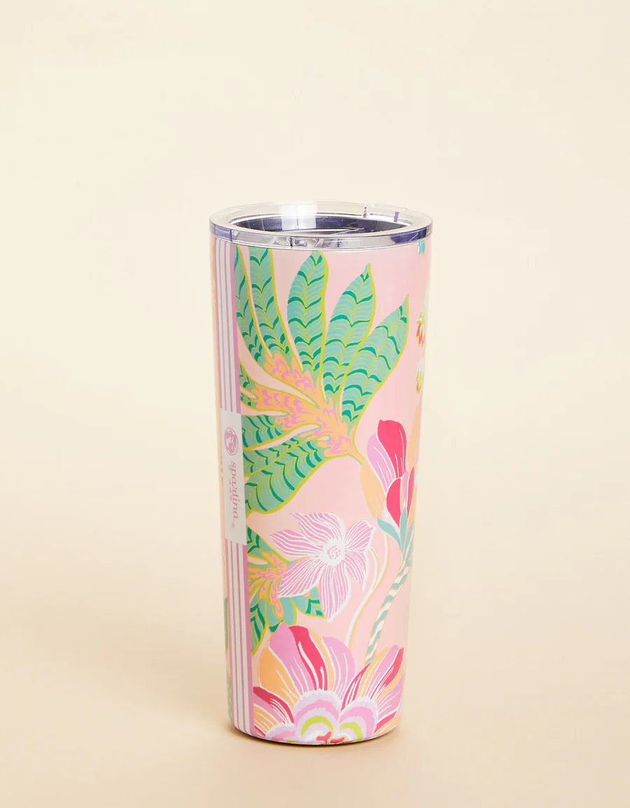Spartina 449 Stainless Steel Drink Tumbler Flamingo Pineapple 22oz