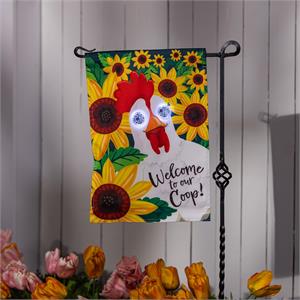 Evergreen Winky Blinky Welcome To Our Coop Applique Lighted