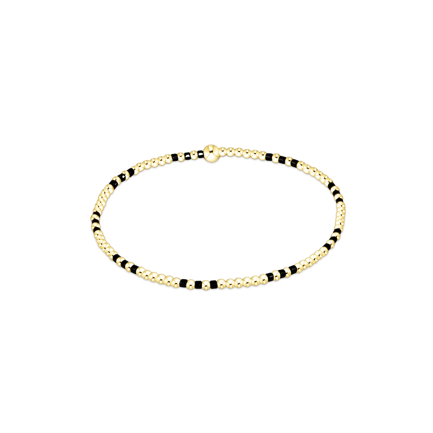 Enewton Gameday Hope Joy Pattern 2mm Bead Bracelet - Onyx