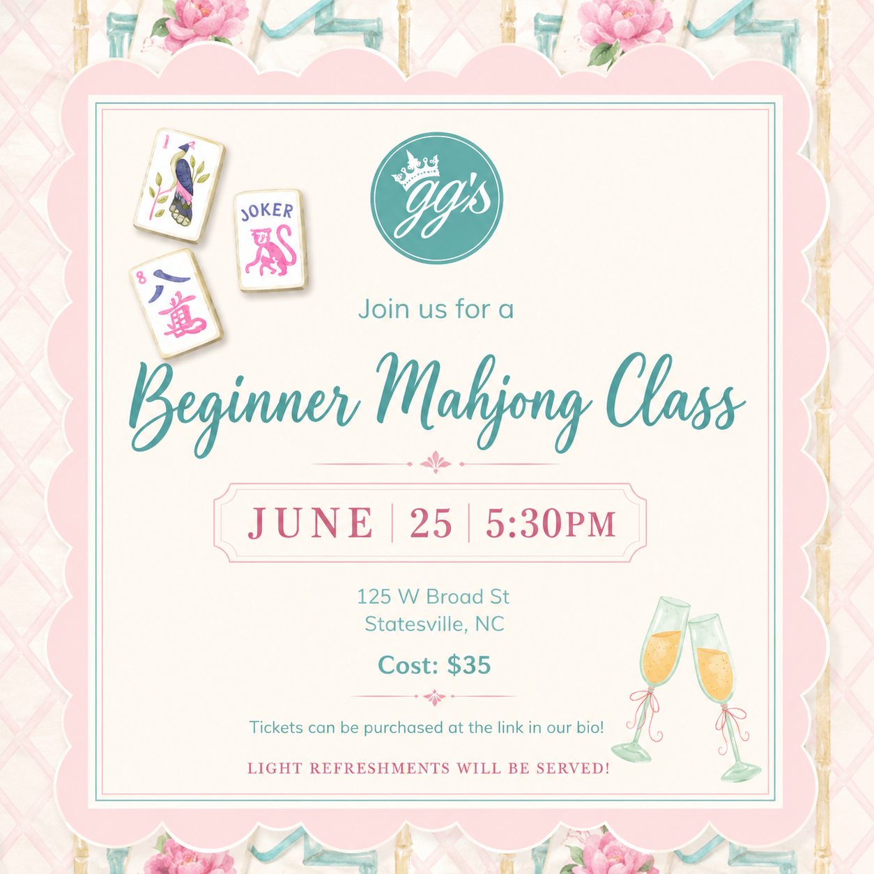 GG's Begginer Mahjong Class