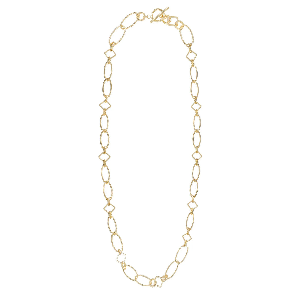 Natalie Wood Designs Horizon Chain Necklace in Gold