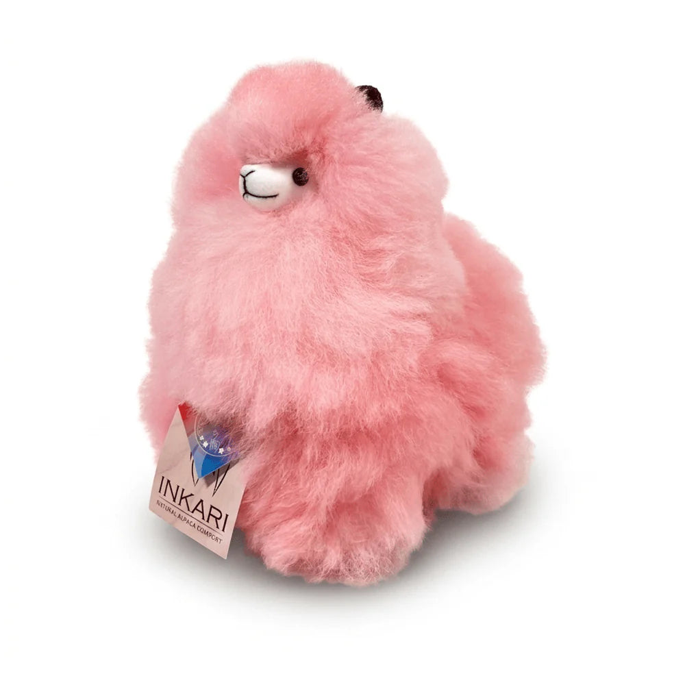 Inkari Rainbow - Cotton Candy Small Alpaca Stuffed Animal