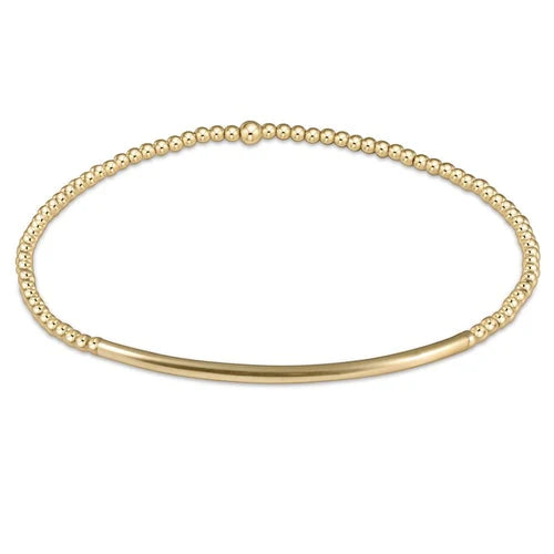 Enewton Classic Gold 2mm Bead Bracelet - Bliss Bar Gold