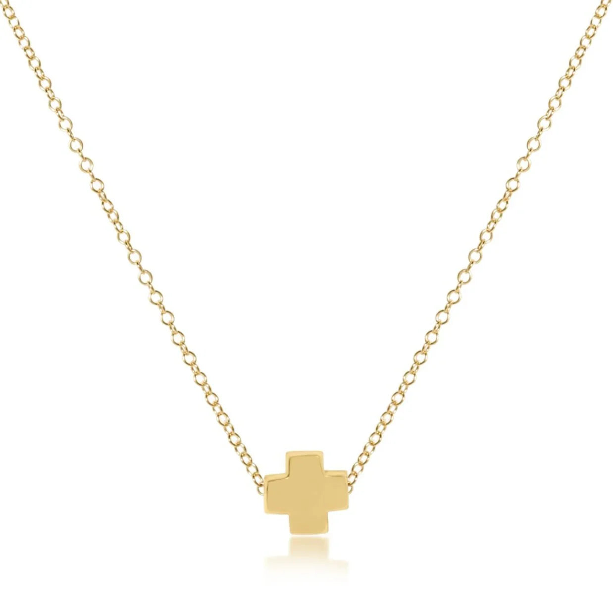 Enewton 16" Necklace Gold - Signature Cross Small Gold