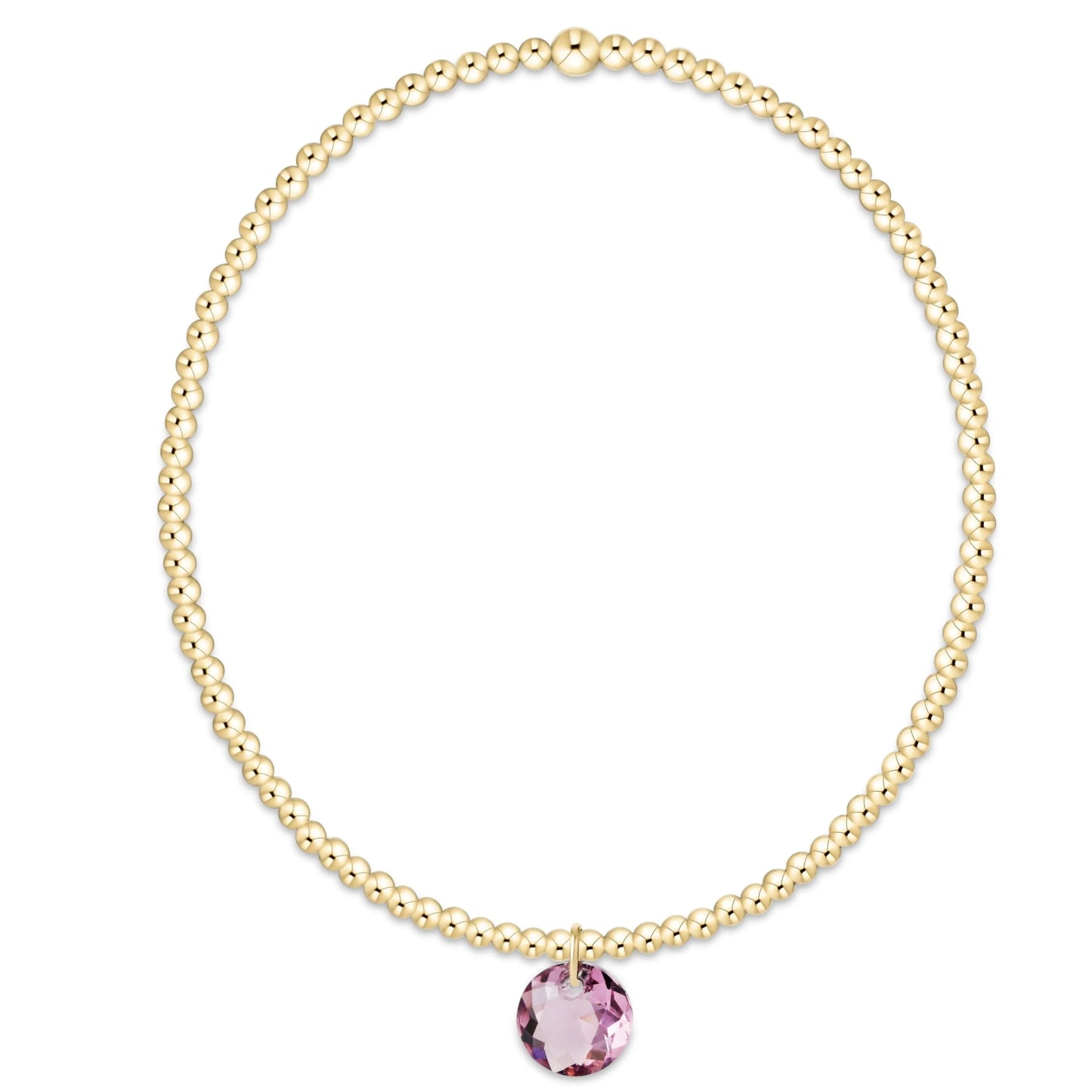 Enewton Classic Gold 2mm Bracelet - Reflection Charm 2