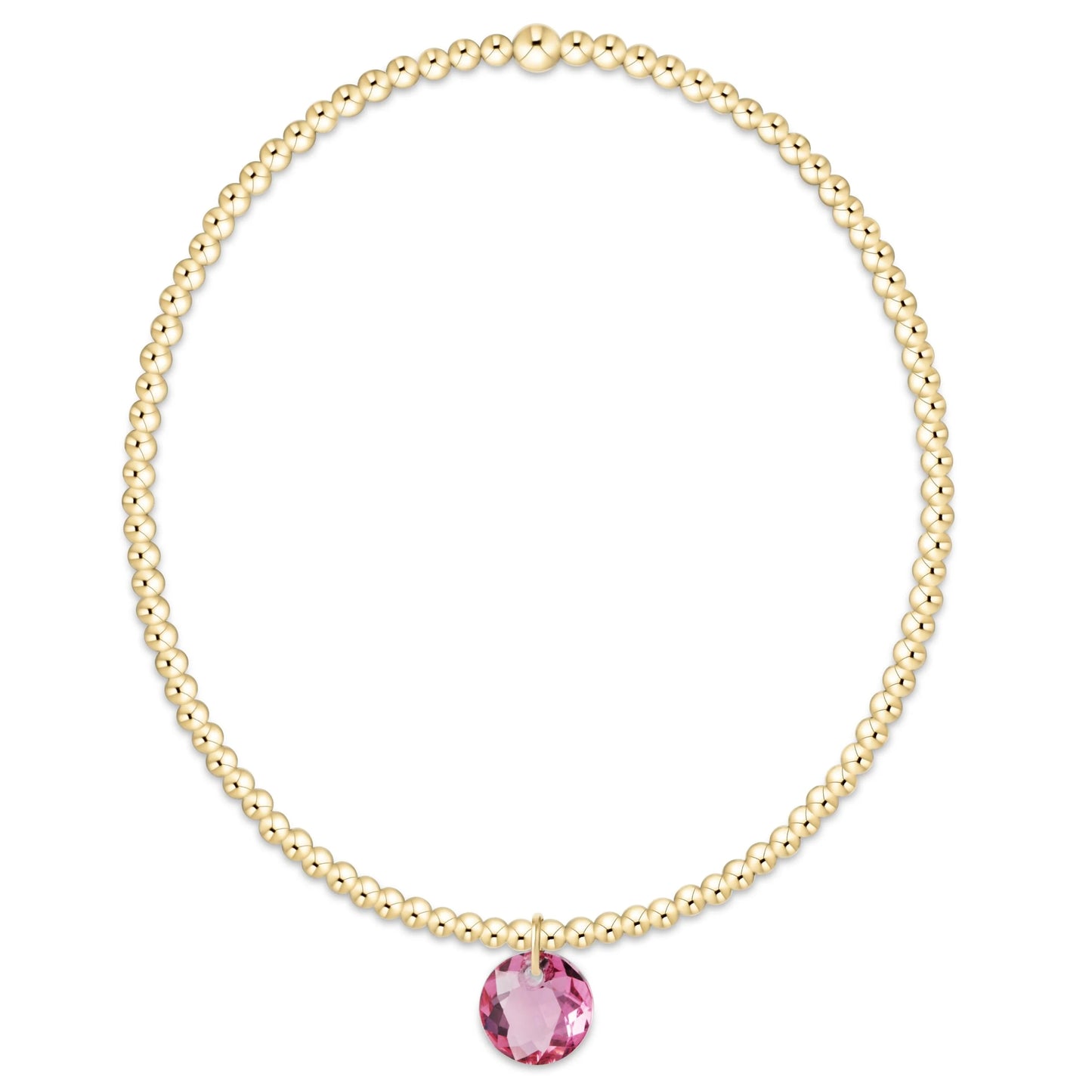 Enewton Classic Gold 2mm Bracelet - Reflection Charm 10