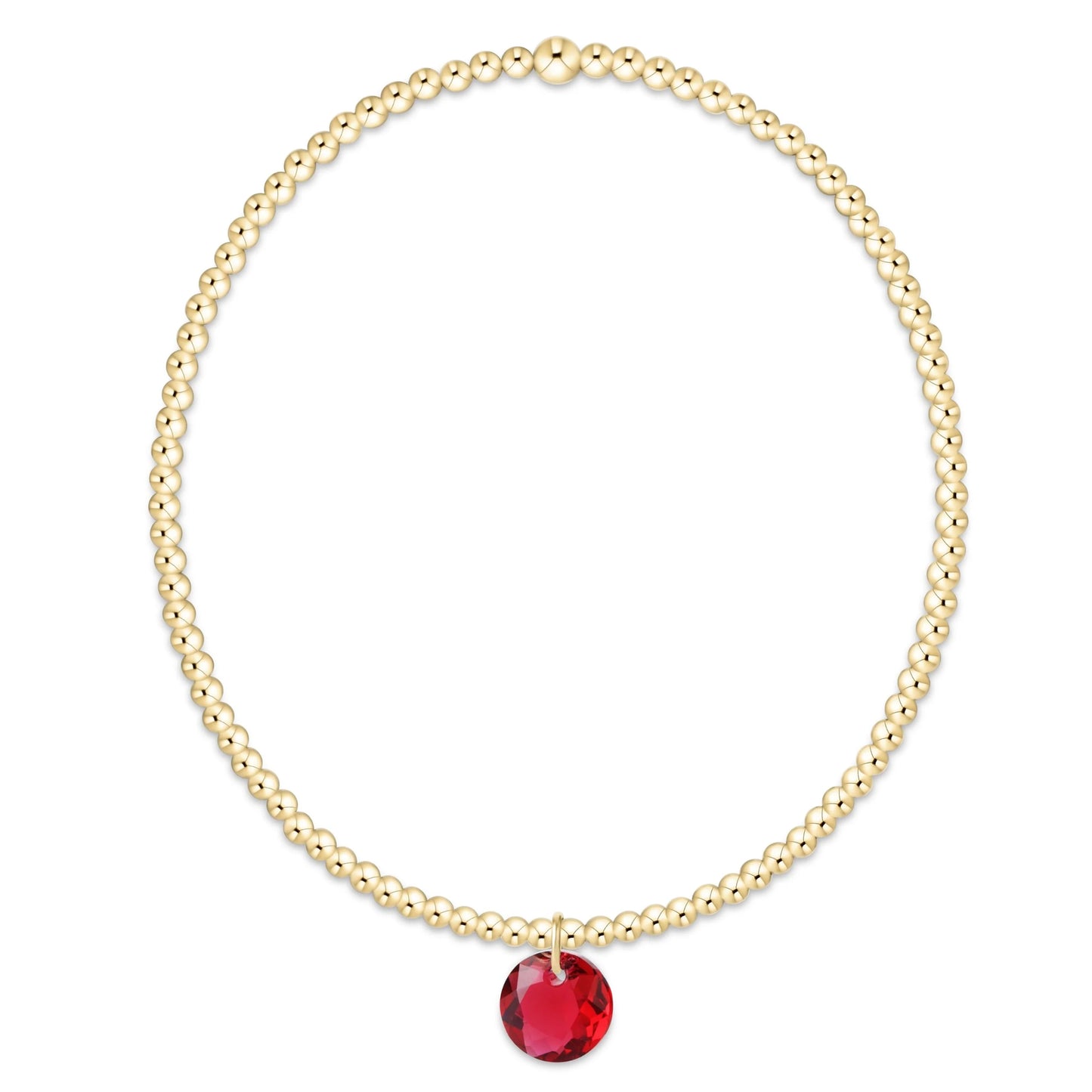 Enewton Classic Gold 2mm Bracelet - Reflection Charm 7