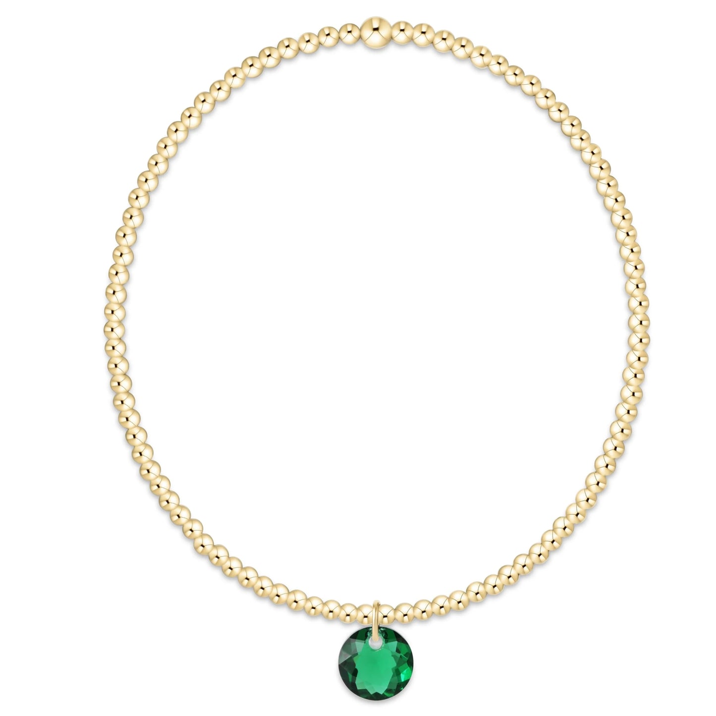 Enewton Classic Gold 2mm Bracelet - Reflection Charm 5