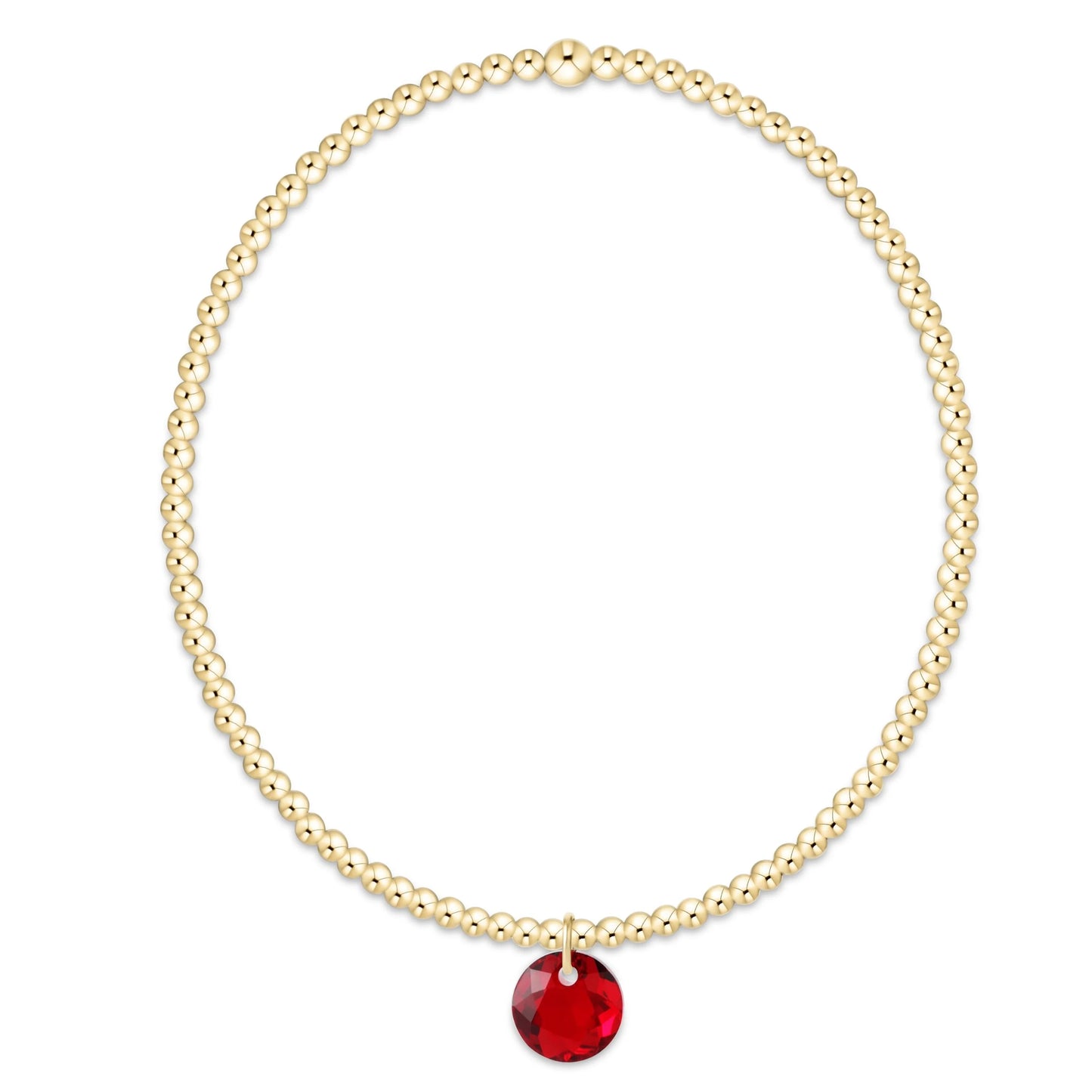 Enewton Classic Gold 2mm Bracelet - Reflection Charm 1
