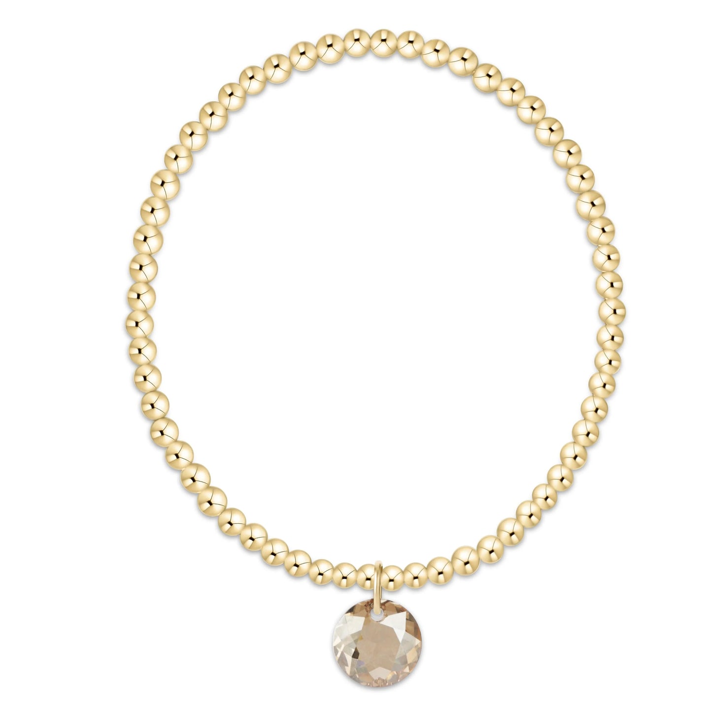 Enewton Classic Gold 3mm Bracelet - Reflection Charm 11