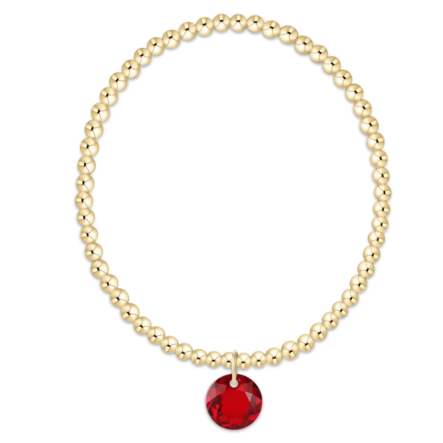 Enewton Classic Gold 3mm Bracelet - Reflection Charm 1